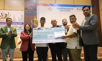 Purushottam Silwal Wins Title at First South Western State Inter-College Chess Tournament