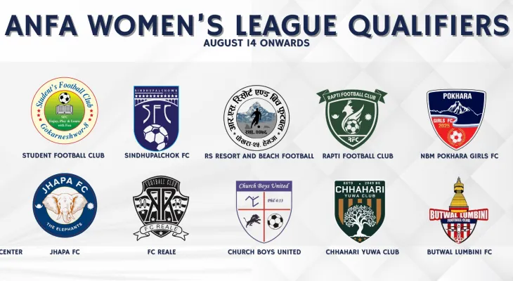आज देखि एन्फा महिला लिग छनोट, पहिलो दिन ४ टोली भिडदैँ