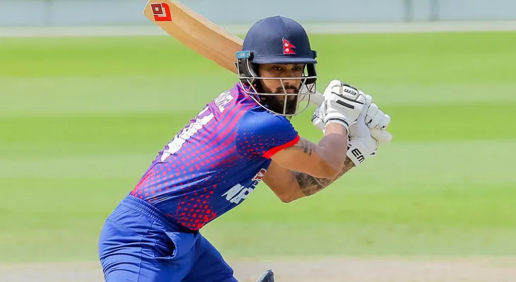 नेपालको खराब सुरुवात : कुशल भुर्तेल १२ रनमा आउट