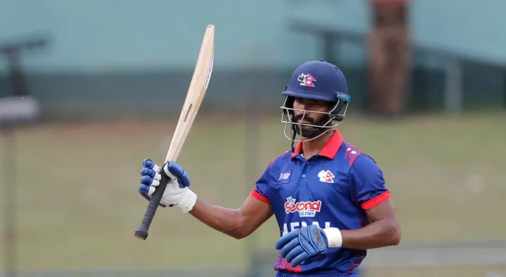 नेपाल संकटमा: आशिफ शेख २८ रनमा आउट