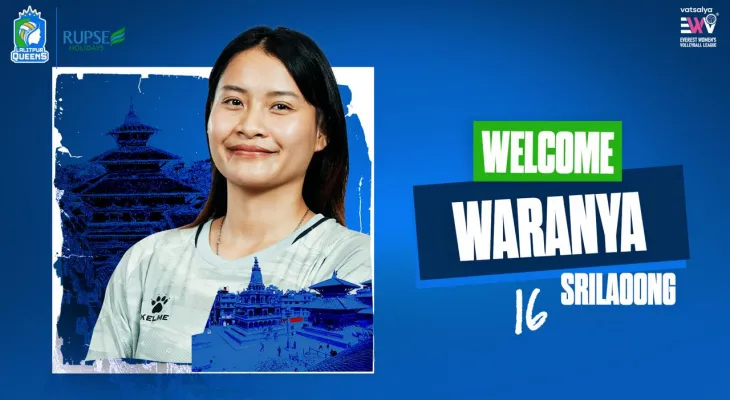 Lalitpur Queens Retain Thailand’s Waranya Srilaoang for Everest Women's Volleyball League