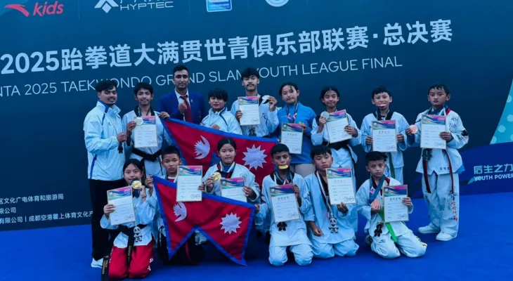 नेपाललाई तेक्वान्दोमा १३ पदक