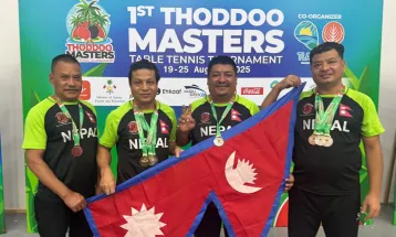 मास्टर्स टेबलटेनिसमा नेपाललाई ९ पदक