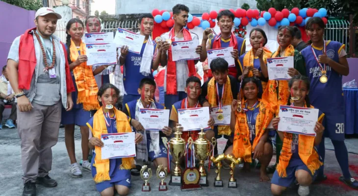 प्रथम अन्तर स्कुलको दोहोरो उपाधी शाम्भवी स्कुलले जित्यो