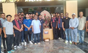 Nepal 'A' Team Departs for Assam After Grand Farewell in Kakarvitta