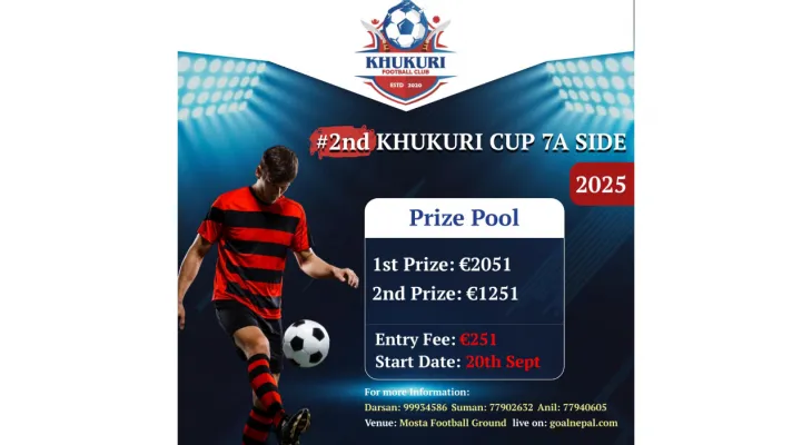 खुकुरी कप ७–ए–साइड २०२५: माल्टामा दोस्रो संस्करणको तयारी, नेपाली क्लबहरू प्रतिस्पर्धामा