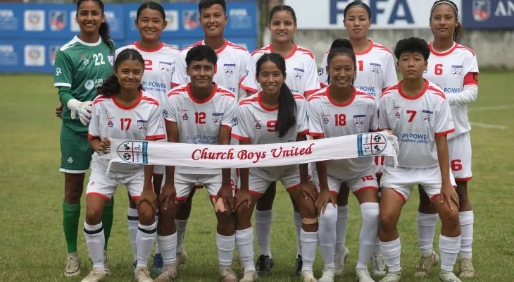एन्फा महिला लिग छनोट २०२५: चर्च ब्वाइज युनाइटेडको सहज जित, स्टुडेन्ट एफसीलाई ४–० ले पराजित