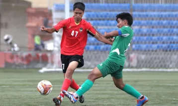 त्रिभुवन आर्मी फुटबल क्लबद्धारा एनआरटी २–१ गोल अन्तरले पराजित