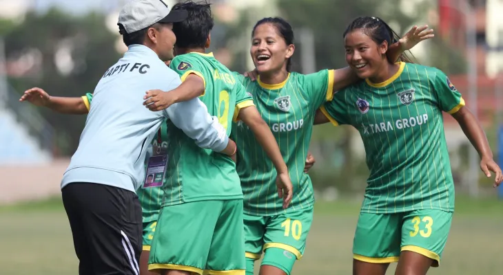 एन्फा महिला लिग छनोटमा राप्ती एफसीको रोमाञ्चक जित