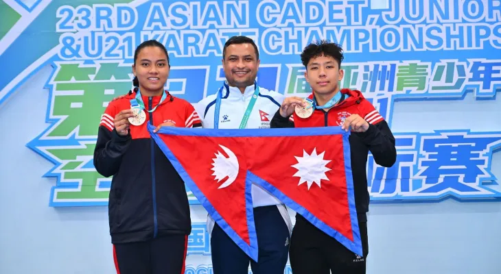 नेपाललाई २ कांस्य