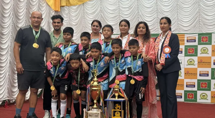 द भेलोसिटी स्कुलद्वारा आयोजित प्रथम अन्तरविद्यालय अन्डर–१२ छात्र फुटसल सम्पन्न