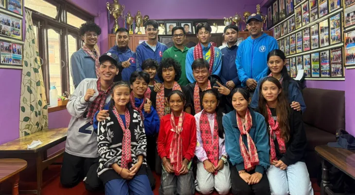 डेमोन्स्ट्रेसन टोलीलाई काठमाडौं तेक्वान्दोको प्रोत्साहन