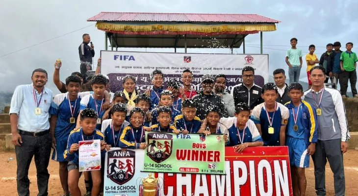 भोजपुरमा सम्पन्न यू-१४ अन्तरविद्यालय फुटबल प्रतियोगितामा युनिक एण्ड युनाईटेड पब्लिक एकाडेमी र विद्योदय मावि विजयी