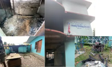 जेनजी आन्दोलनको क्रममा मकवानपुर क्रिकेट संघको स्टोरमा आगजनी, करिब २ लाख ५० हजार बराबरको सामग्री नष्ट