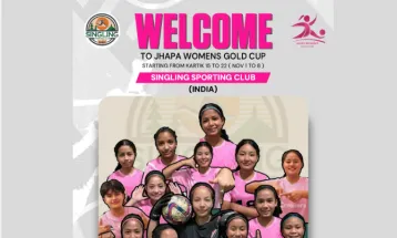 झापा महिला गोल्ड कपमा भारतको सिङ्लिङ स्पोर्टिङ क्लब सहभागी हुने