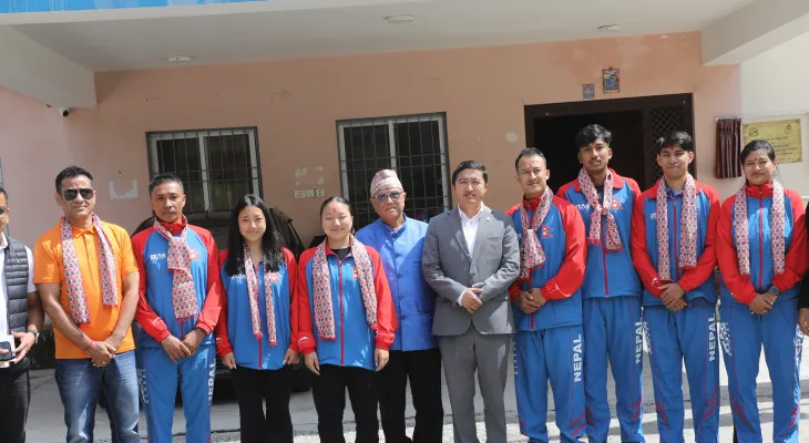  नेपाली टेबलटेनिस टोली भारत जाने