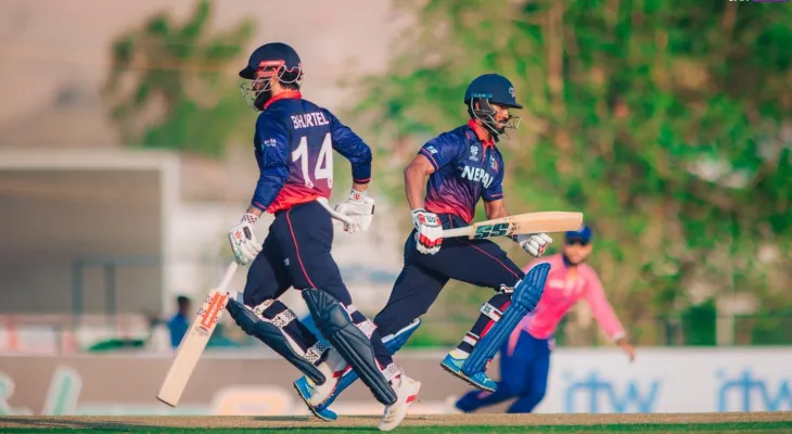 टी–२० विश्वकप छनोट : नेपाल जापानमाथि ५ विकेटले बिजयी हुँदै सुपर–६ मा प्रवेश