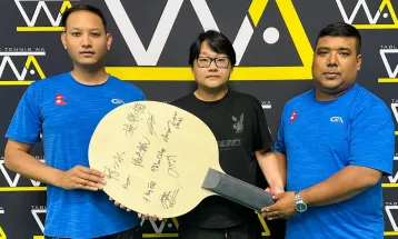 टेबल टेनिस एक्सचेन्ज कार्यक्रम सम्बन्धी सम्झौता पत्र हस्ताक्षर