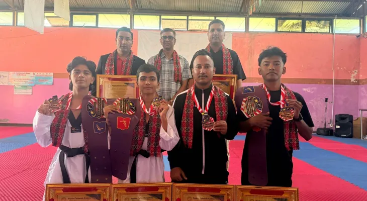 मलेसिया ओपन तेक्वान्दोका पदक विजेता खेलाडी तथा अफिसियललाई सम्मान