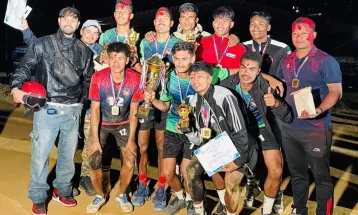 ‘अन्तर्राष्ट्रिय बागलुङ समाज कप’ पुरुष भलिबल उपाधि गलकोट नगरपालिकालाई