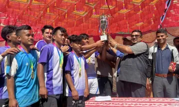 सिन्धुलीमा ‘जेनजी’ सहिद योगेन्द्र न्यौपानेको स्मृतिमा अन्तरपालिका भलिबल प्रतियोगिता सम्पन्न, उपाधि तीनपाटन गाउँपालिकालाई