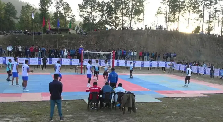 सुनापति गाउँपालिकाको चौथो अध्यक्ष कप खुल्ला पुरुष भलिबल प्रतियोगिता सुरु