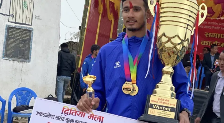 पाँचथर दुतिया मेला भलिबलको उपाधि झापा गाउँपालिकालाई