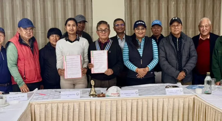 आरसीएचजी र उदयिमान युवा गल्फर अवानीबीच सम्झौता