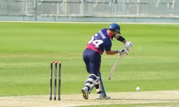 आईसीसी विश्वकप क्रिकेट लिग–२ : भिम शार्की ४३ रनमा आउट, नेपालको पारीमा अर्को झटका