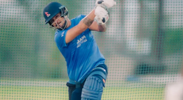 युएसएविरुद्ध नेपाल : करण केसी ४९ रनमा आउट, नेपालको नौौँ विकेट गयो