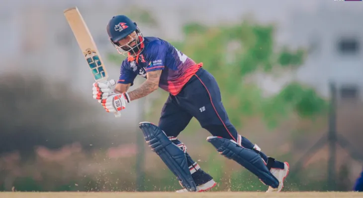 विश्वकप क्रिकेट लिग–२ : नेपालले ५० ओभरमा २७१ रन बनायो