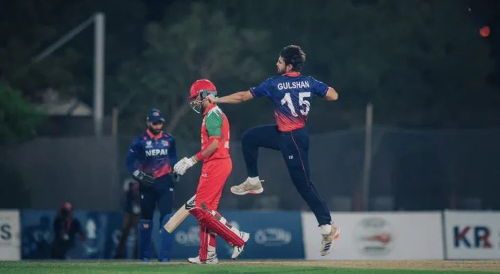 ICC Men’s Cricket World Cup League 2: Gulshan Jha gives Nepal the first breakthrough, USA lose opener Smit Patel