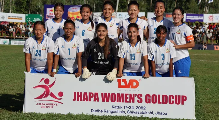 एपिएफ फुटबल क्लबले सिंग्लिङ्ग एस.सि.लाई ७–० ले हराउँदै झापा महिला गोल्डकप सेमिफाइनलमा प्रवेश