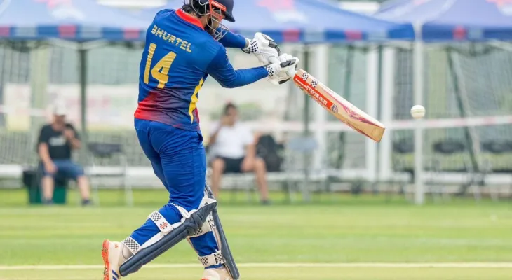 दुबईमा नेपालको खराब सुरुवात, कुशल भुर्तेल २ रनमै आउट