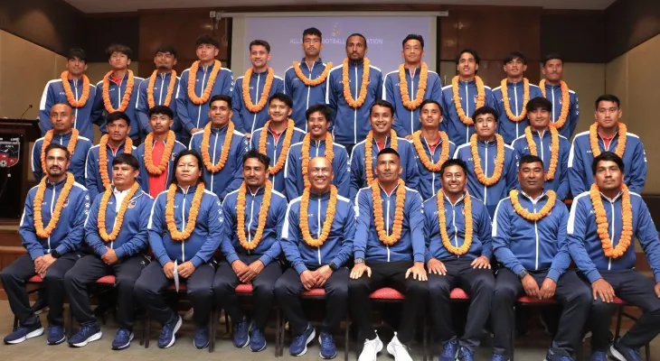 Nepal National Football Team Bids Farewell for Matches Against Bangladesh and Malaysia