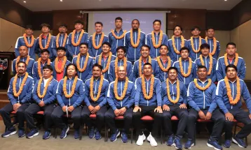 Nepal National Football Team Bids Farewell for Matches Against Bangladesh and Malaysia