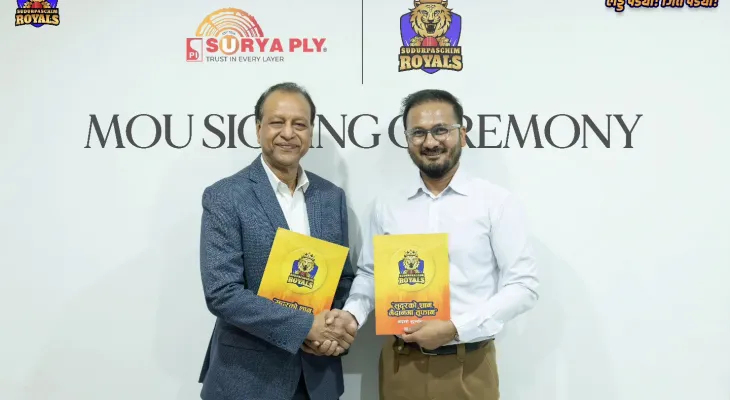 सूर्य प्लाइ सुदूरपश्चिम रोयल्सको स्ट्रेन्थ पार्टनर