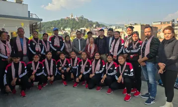 महिला कबड्डी विश्वकप खेल्ने नेपाली टोलीलाई एनओसीको विदाइ