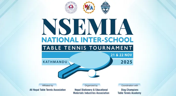 एनएसइएमआईए टेबलटेनिस शुक्रबारदेखि