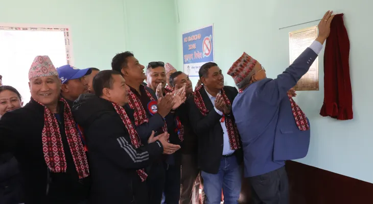 टेबलटेनिस ट्रेनिङ हलको उद्घाटन