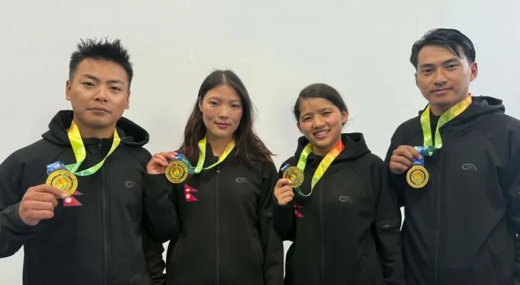 न्युजिल्यान्डमा नेपाललाई ४ स्वर्ण