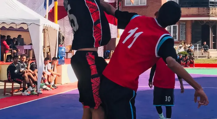 भ्याली पब्लिक बास्केटबलमा तेजस्वी र पारामाउन्ट विजयी