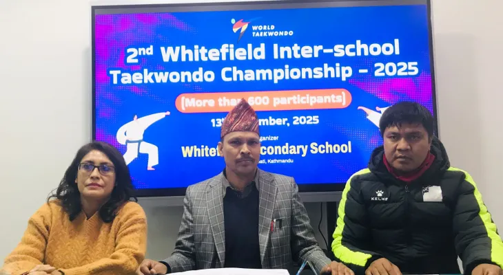 दोस्रो ह्वाइटफिल्ड तेक्वान्दो च्याम्पियनसिप शनिबार हुने