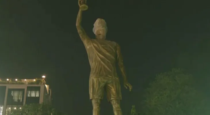 कोलकातामा लियोनल मेस्सीको ७० फिट अग्लो प्रतिमा तयार, डिसेम्बर १३ मा उद्घाटन