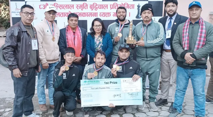 राष्ट्रिय टिम उपाधि दोलखा चेस होम्सले जित्यो