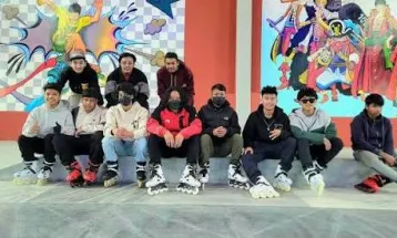 रोलर स्पीड स्केटिङको तयारि पुरा