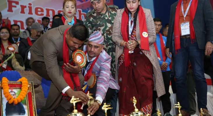 खेलकुद मन्त्री गुप्ताद्वारा आइओएफटिसीको औपचारिक उद्घाटन