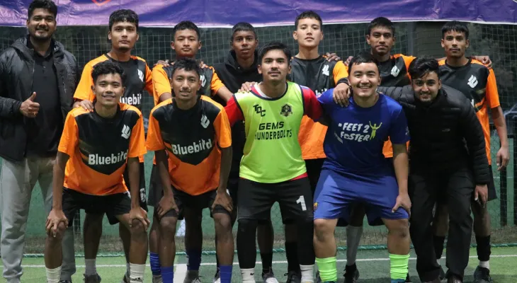 फुटसलमा ब्लु वर्ड कलेज च्याम्पियन