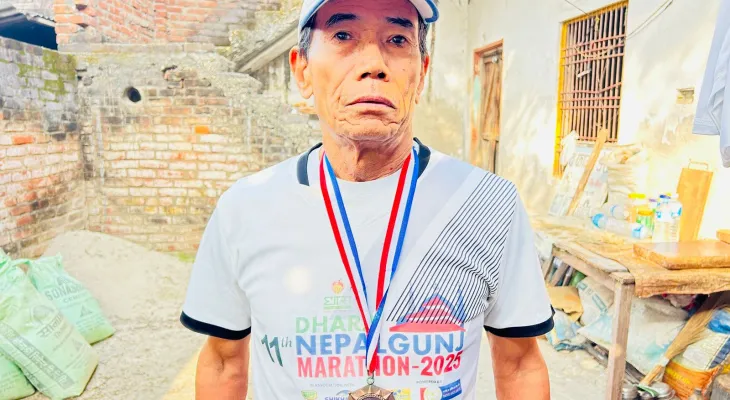 नेपालगन्जका मंगले तामाङ वल्र्ड म्याराथनको बरियतामा