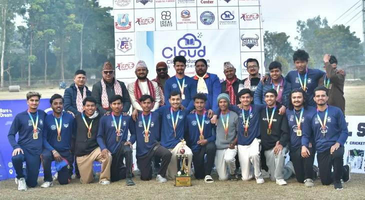 विश्वआदर्श कलेज च्याम्पियन, तेस्रो अन्तरकलेज टी–२० क्रिकेटको उपाधि इटहरीमै